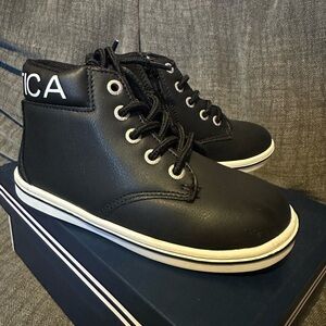 Nautica Kids Black Lace-Up Sneakers